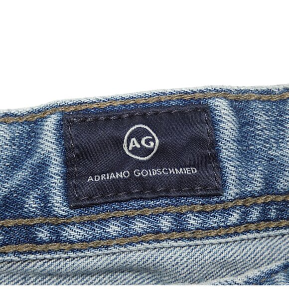AG Adriano Goldschmied Everett Jeans 38x32 Men’s Slim Straight Blue Denim - Picture 8 of 10